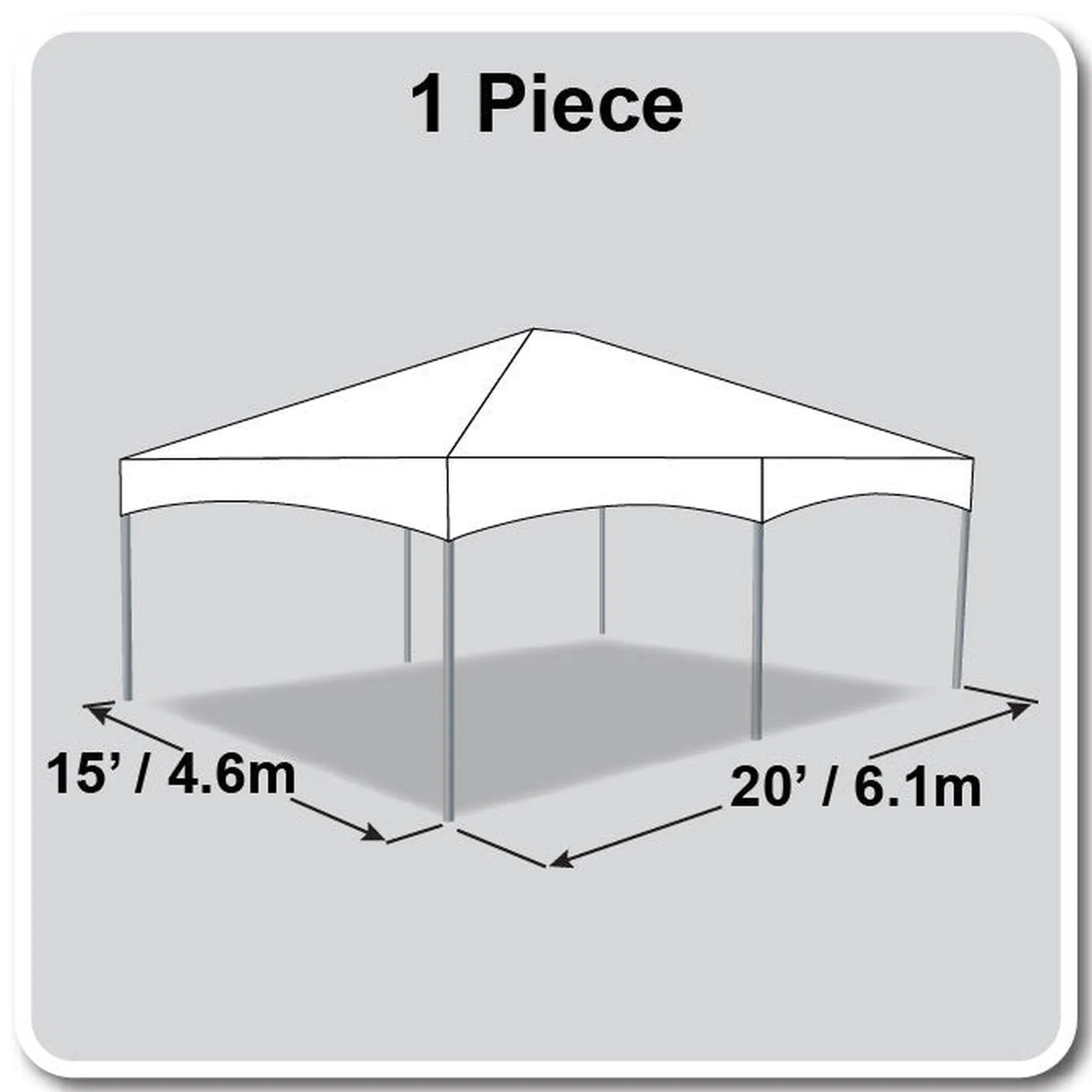 15x20 Master Series Frame Tent