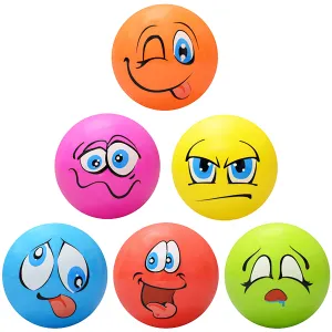 18" Inflatable Funny Face Vinyl Balls