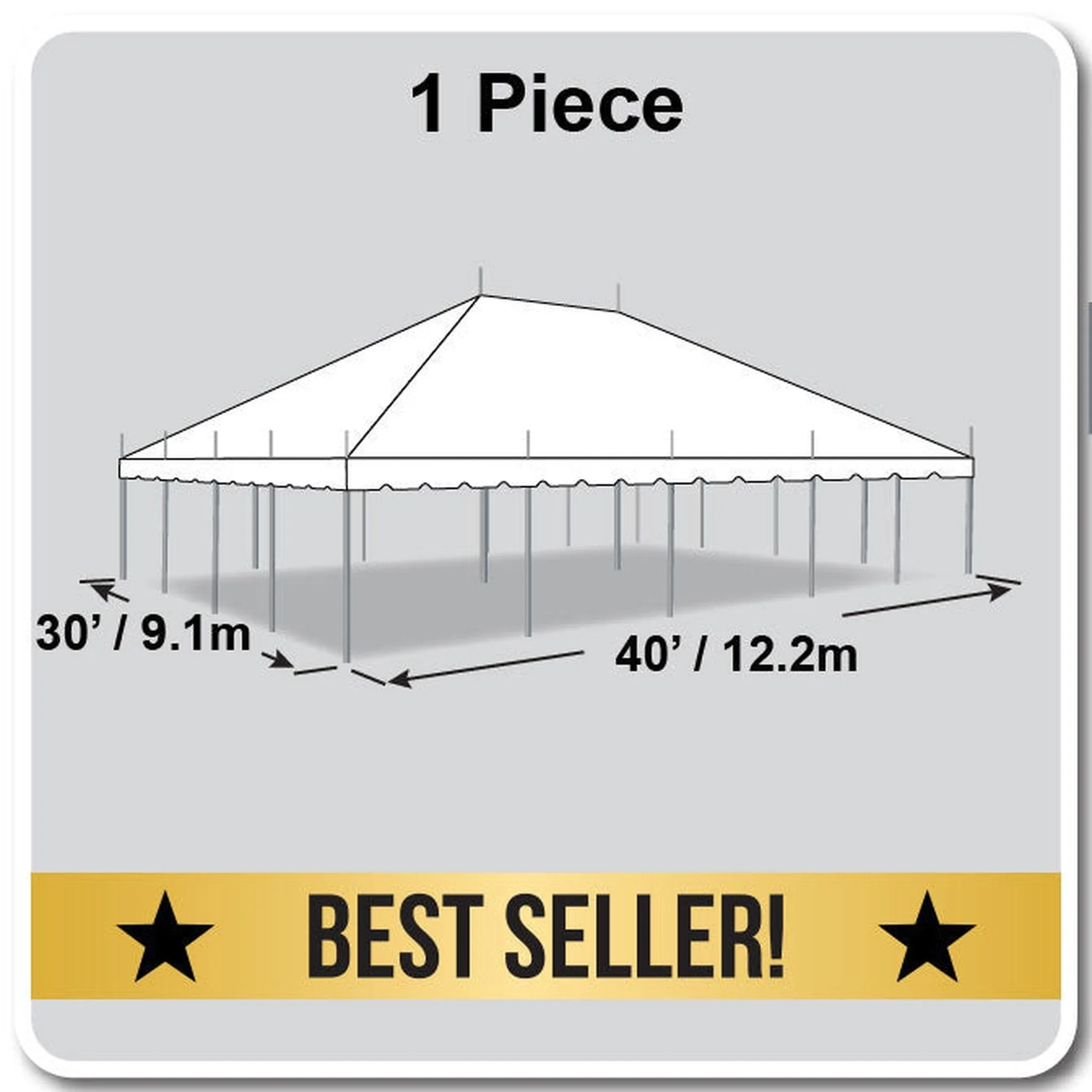 30x40 Classic Series Pole Tent