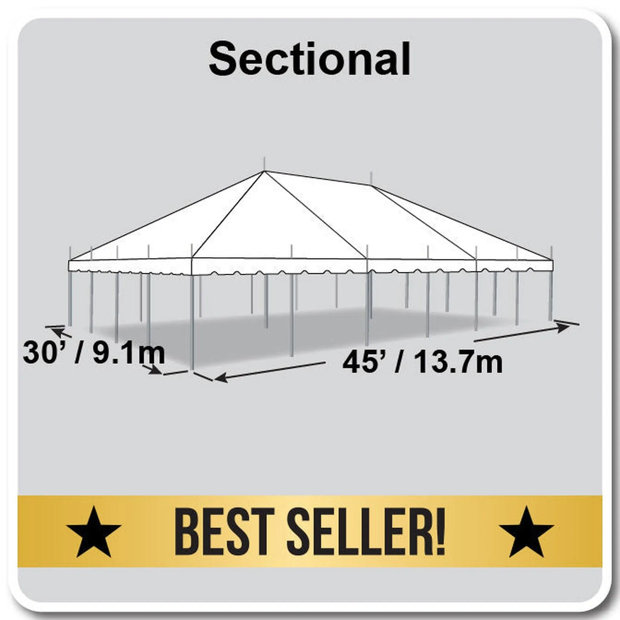 30x45 Classic Series Pole Tent
