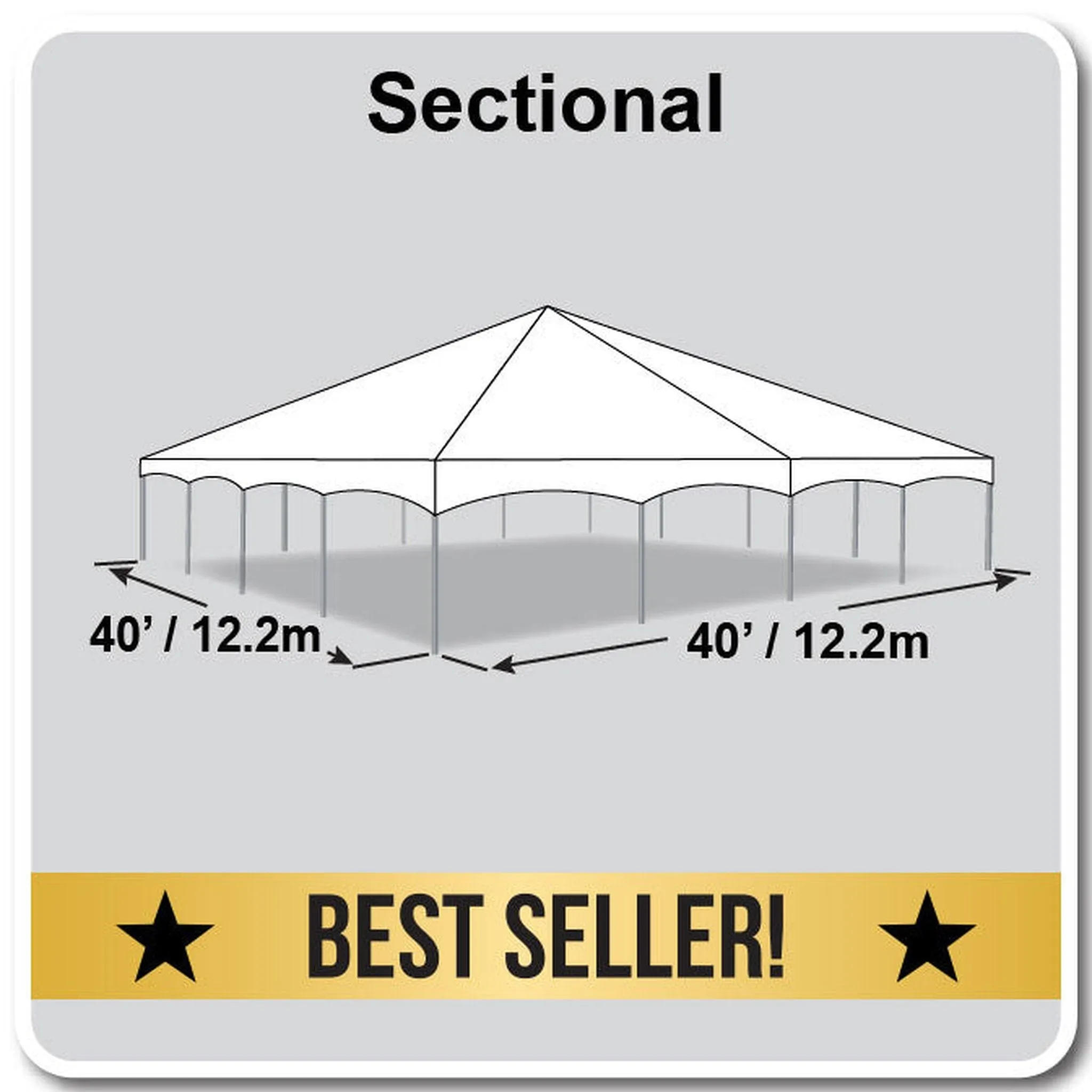 40x40 Master Series Frame Tent