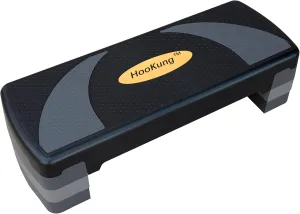 Adjustable Workout Aerobic Stepper in Fitness & Exercise Step Platform Trainer 3 settings adjustable height 4-6-8