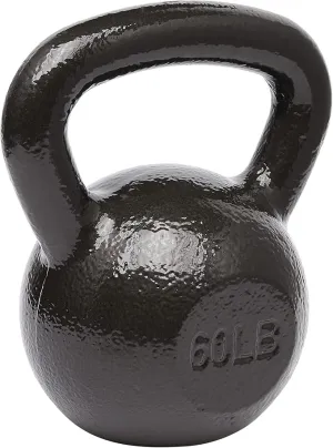 Amazon Basics 60 lb. Cast Iron Kettlebell