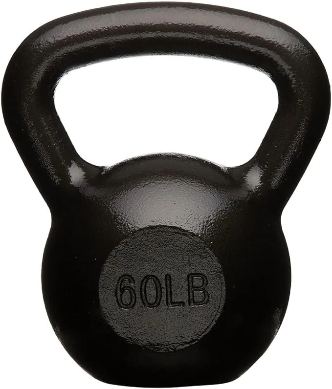Amazon Basics 60 lb. Cast Iron Kettlebell