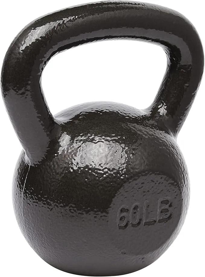 Amazon Basics 60 lb. Cast Iron Kettlebell