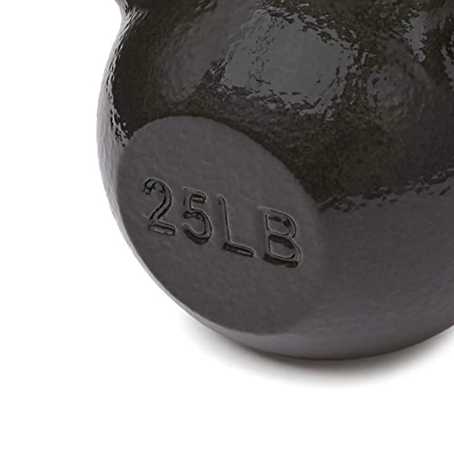 Amazon Basics Cast Iron Kettlebell - 25 Pounds, Black