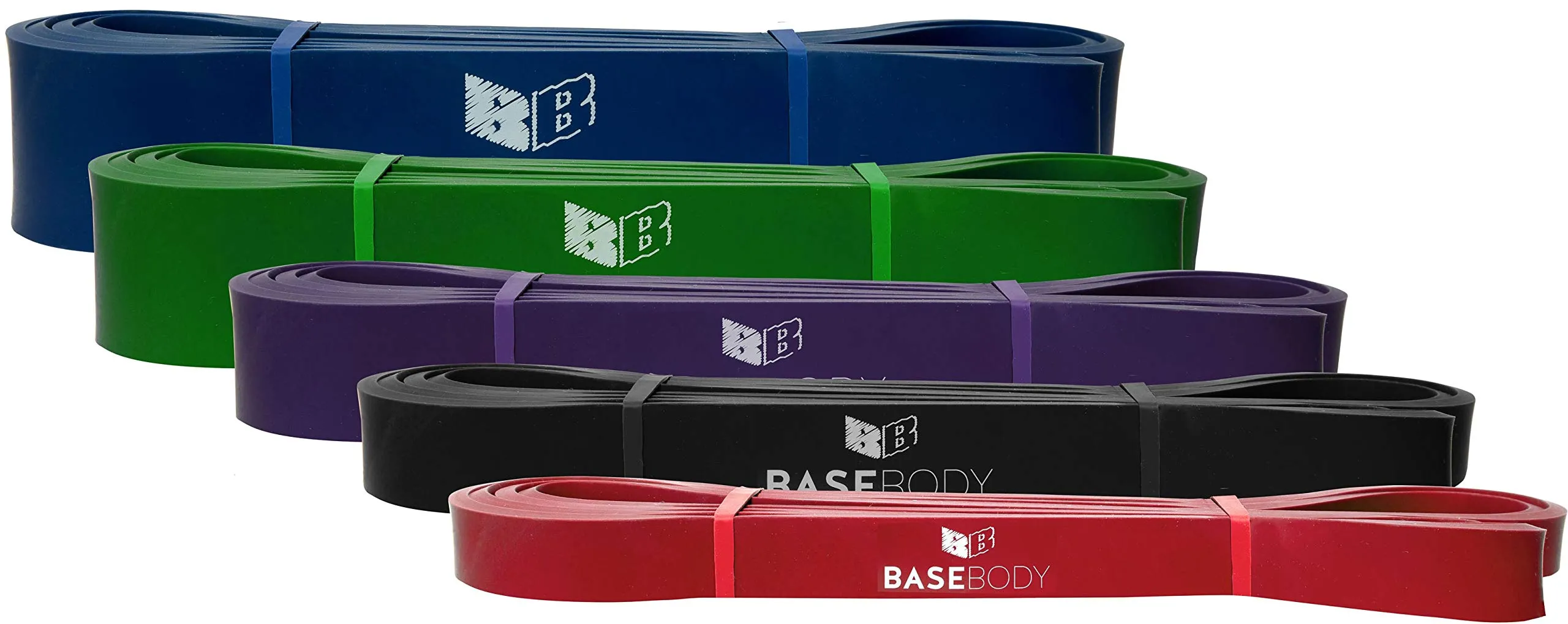 BaseBody - Pull Up Band - Pull Up Bands - Assisted Pull Up Bands - Assisted Pull Up Band - Pull Up Assistance (SOLD INDIVIDUALLY) Black