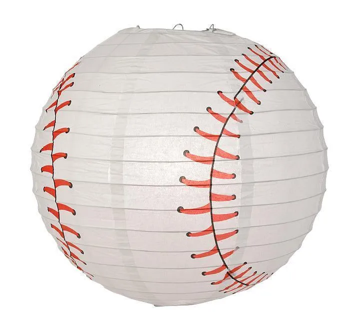 Boston Pro Baseball Red & Blue 14-inch Paper Lanterns 5pc Combo Party Pack