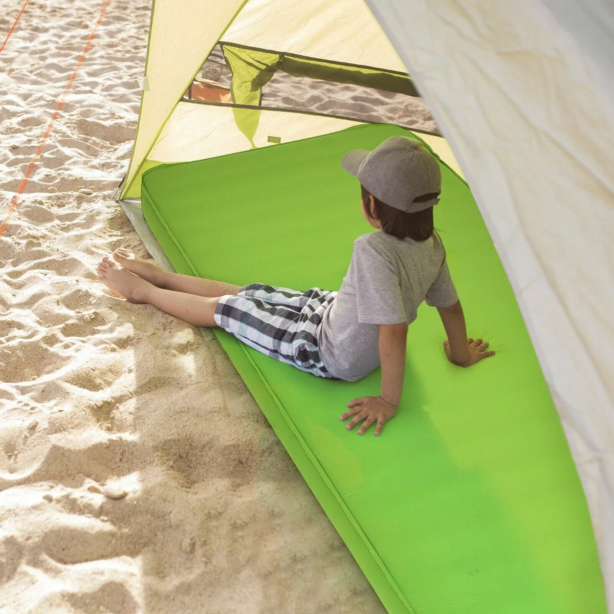 Camping Sleeping Pad with carrying Bag for Traveling Hiking-Green