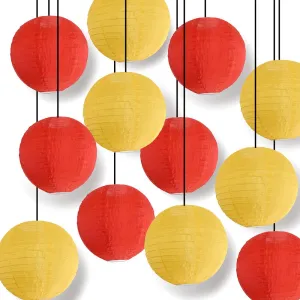 Chinese New Year Party Pack Nylon Lantern Combo Set (12 pc Set)