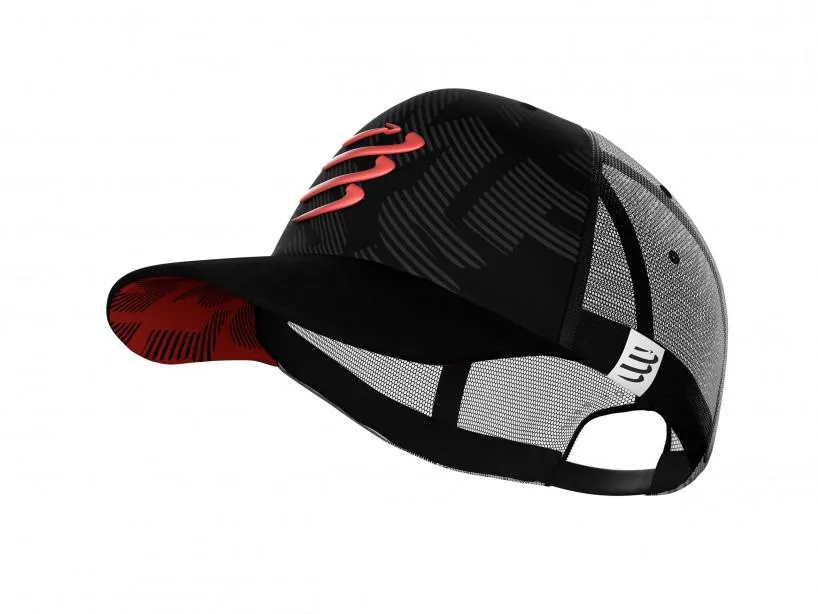 Compressport Unisex's Trucker Cap:Black - CU00008B_990