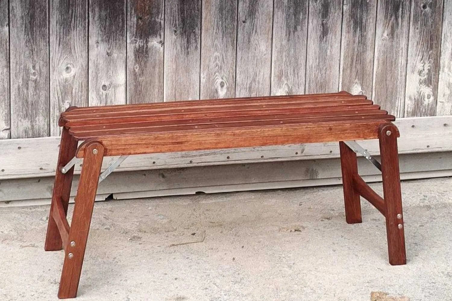 Foldable Wood Camp Bench