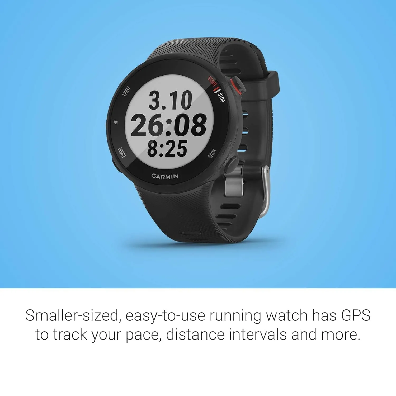 Garmin Forerunner 45S, 39mm Easy-to-use GPS Running Watch with Coach Free Training Plan Support  (Refurbished)
