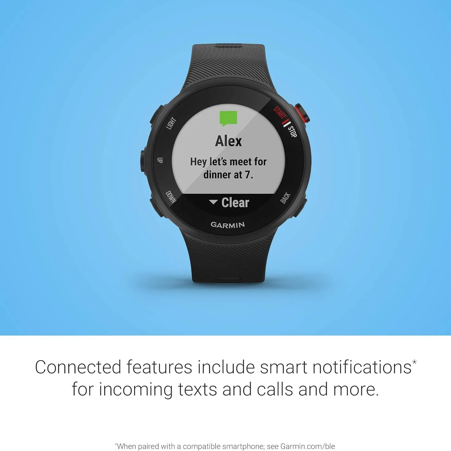 Garmin Forerunner 45S, 39mm Easy-to-use GPS Running Watch with Coach Free Training Plan Support  (Refurbished)
