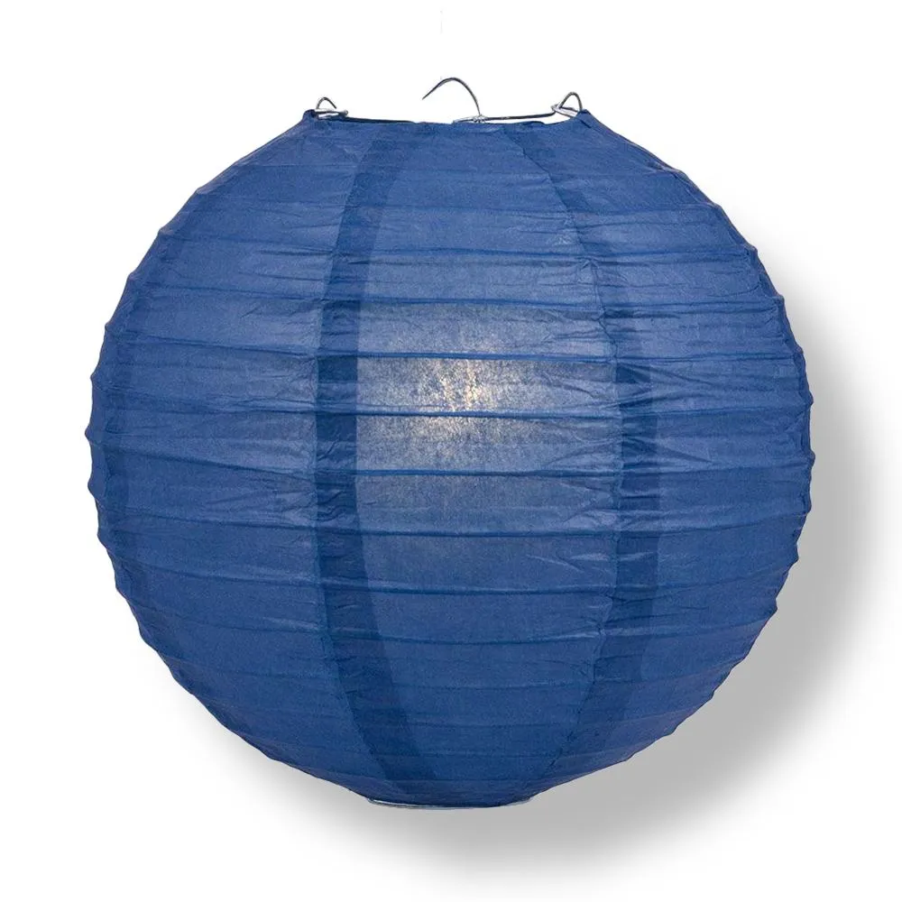Houston Pro Baseball Navy Blue, Orange & White 14-inch Paper Lanterns 5pc Combo Party Pack