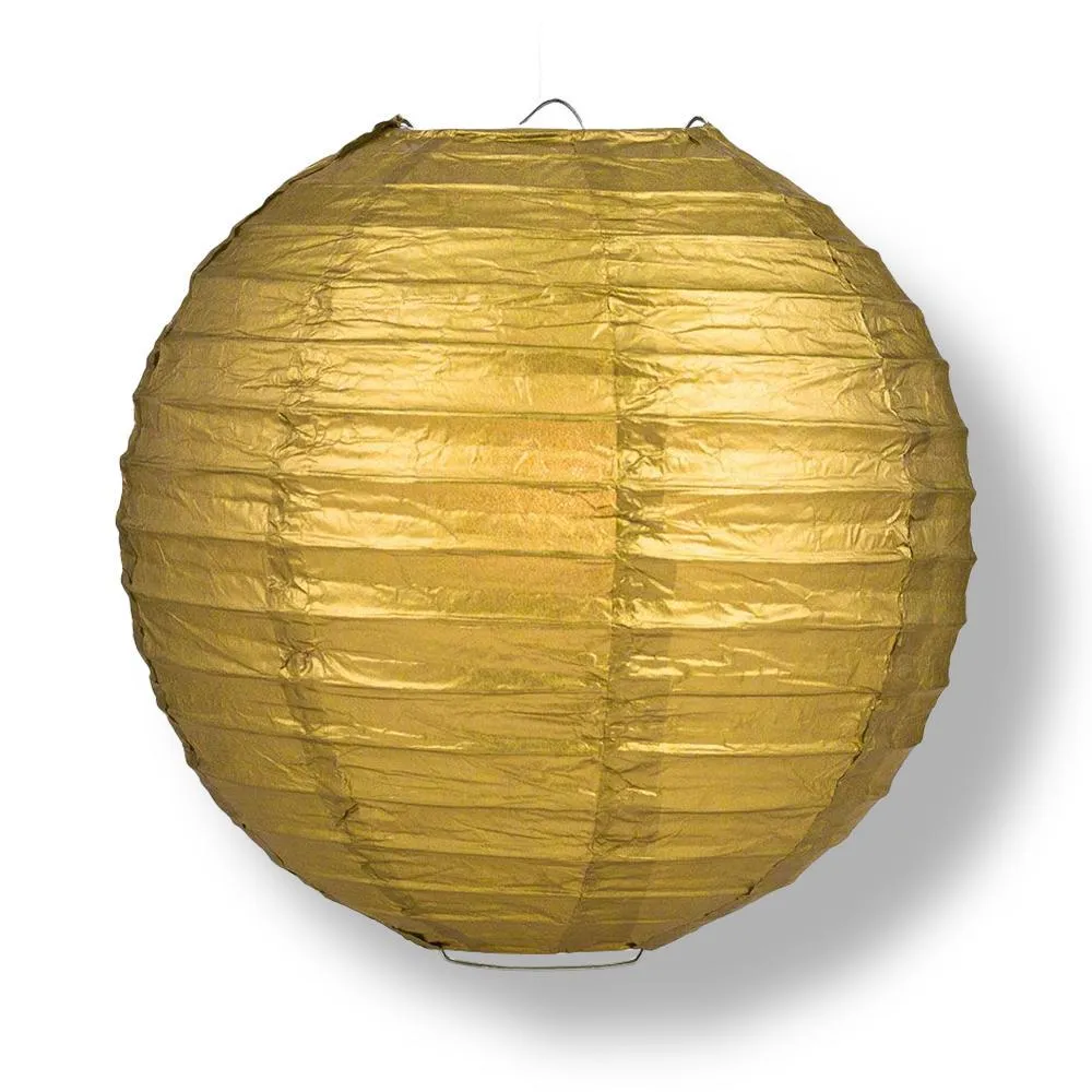 Kansas Pro Baseball Royal Blue, Gold & White 14-inch Paper Lanterns 5pc Combo Party Pack