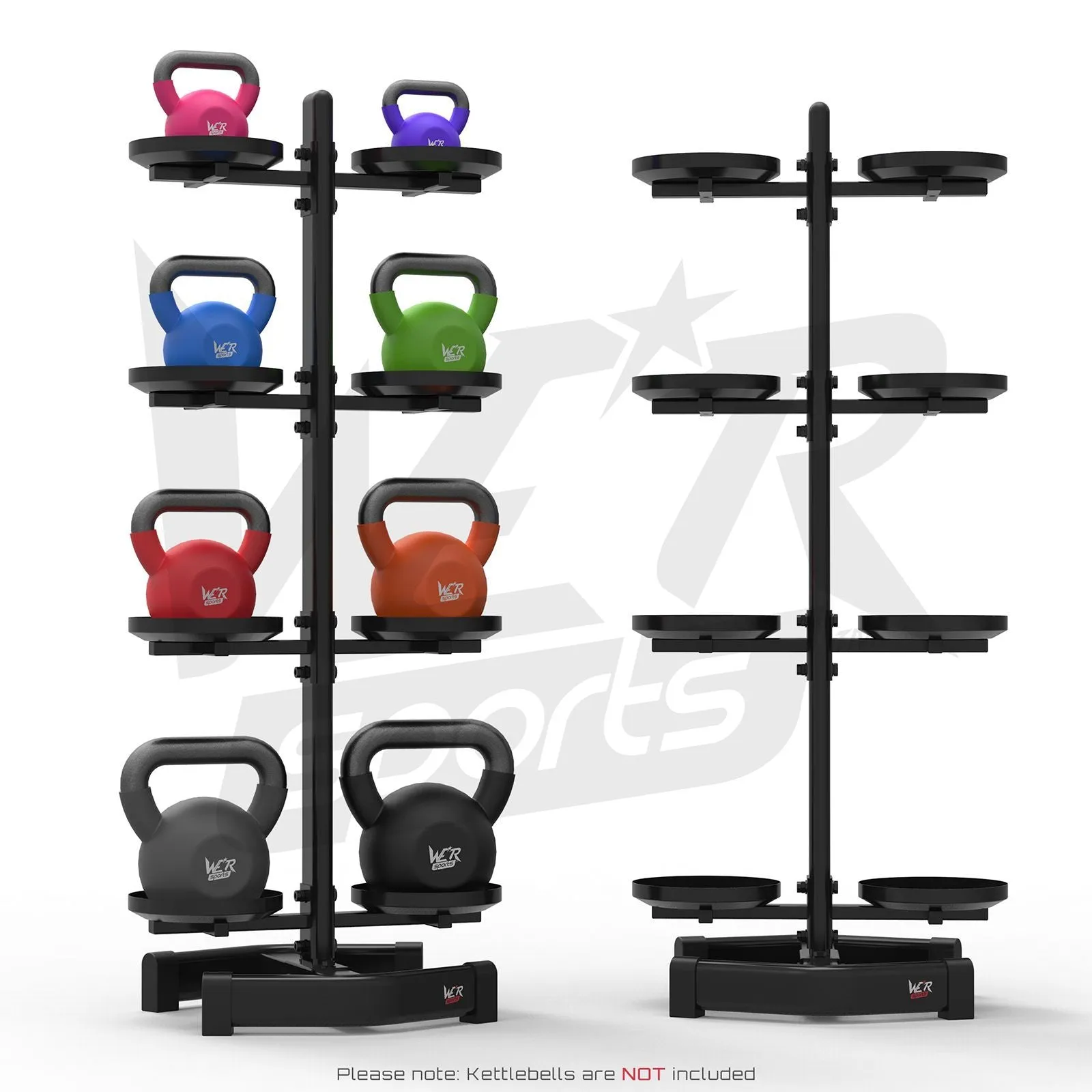 Kettlebell Holder Rack Stand Hods 8 Kettlebells Home Gym Weight Rack