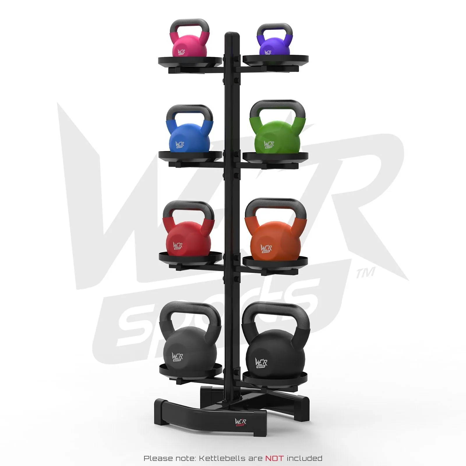 Kettlebell Holder Rack Stand Hods 8 Kettlebells Home Gym Weight Rack