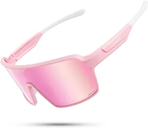 Lamicall XL Size Polarized Sports Sunglasses for Men Women, Large UV400 Protection Sun Glasses, Running Cycling Baseball