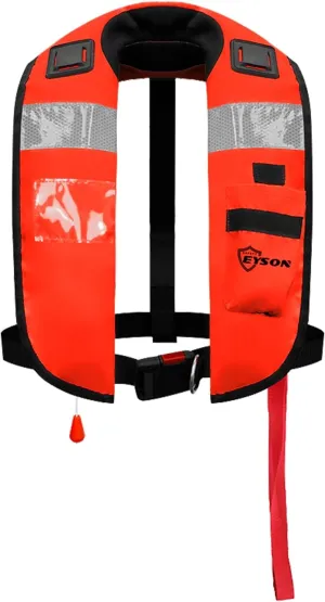Manual Inflatable Life Jacket|Life Vest for Adults|PFD Low Profile|Supports up to 330 lbs(ES639720)