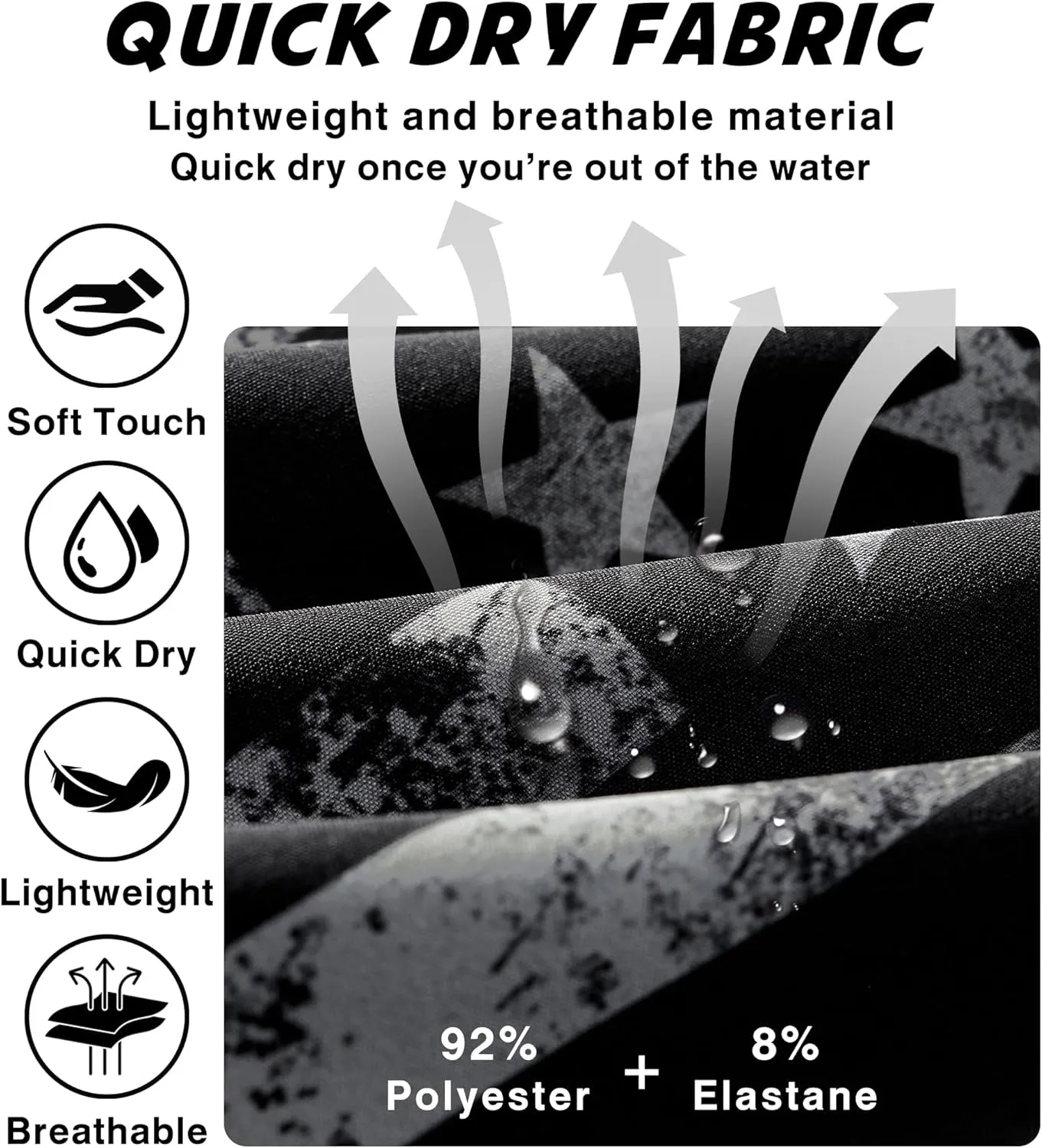 Mens Swim Trunks with Compression Liner 7 Inch Swim Trunks Quick Dry Surfing Beach Shorts Hawaii Sports Shorts