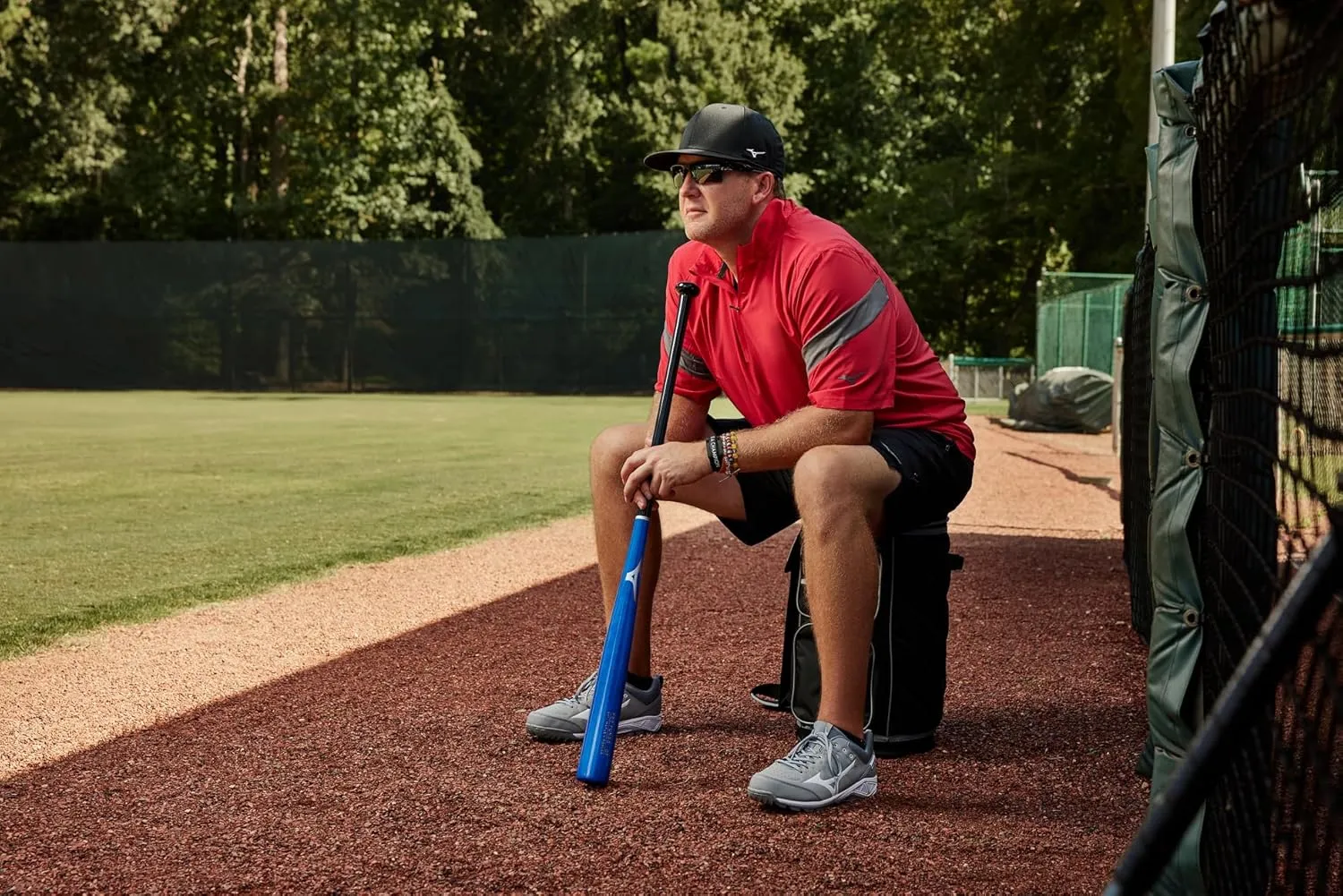 Mizuno Pro Fungo Bat | Infield or Outfield | Maple Hybrid Fungo | Lightweight | High Gloss Finish