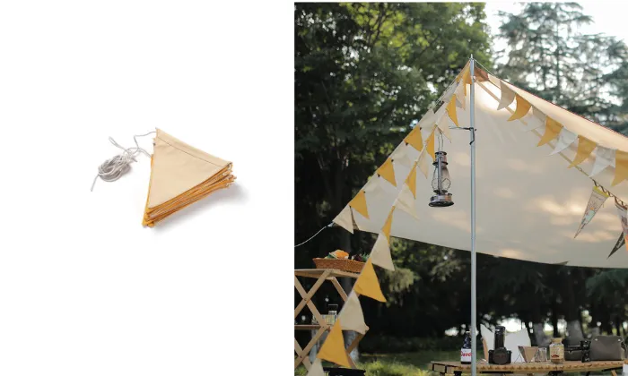 Outdoor Camping Scene Decoration Flags