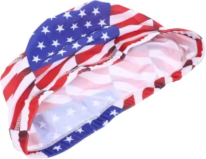 Portable Quick-Dry Breathable Helmet Liner Hat National Flag Print Versatile Cycling Running and Outdoor Activity Accessory Fits Multi