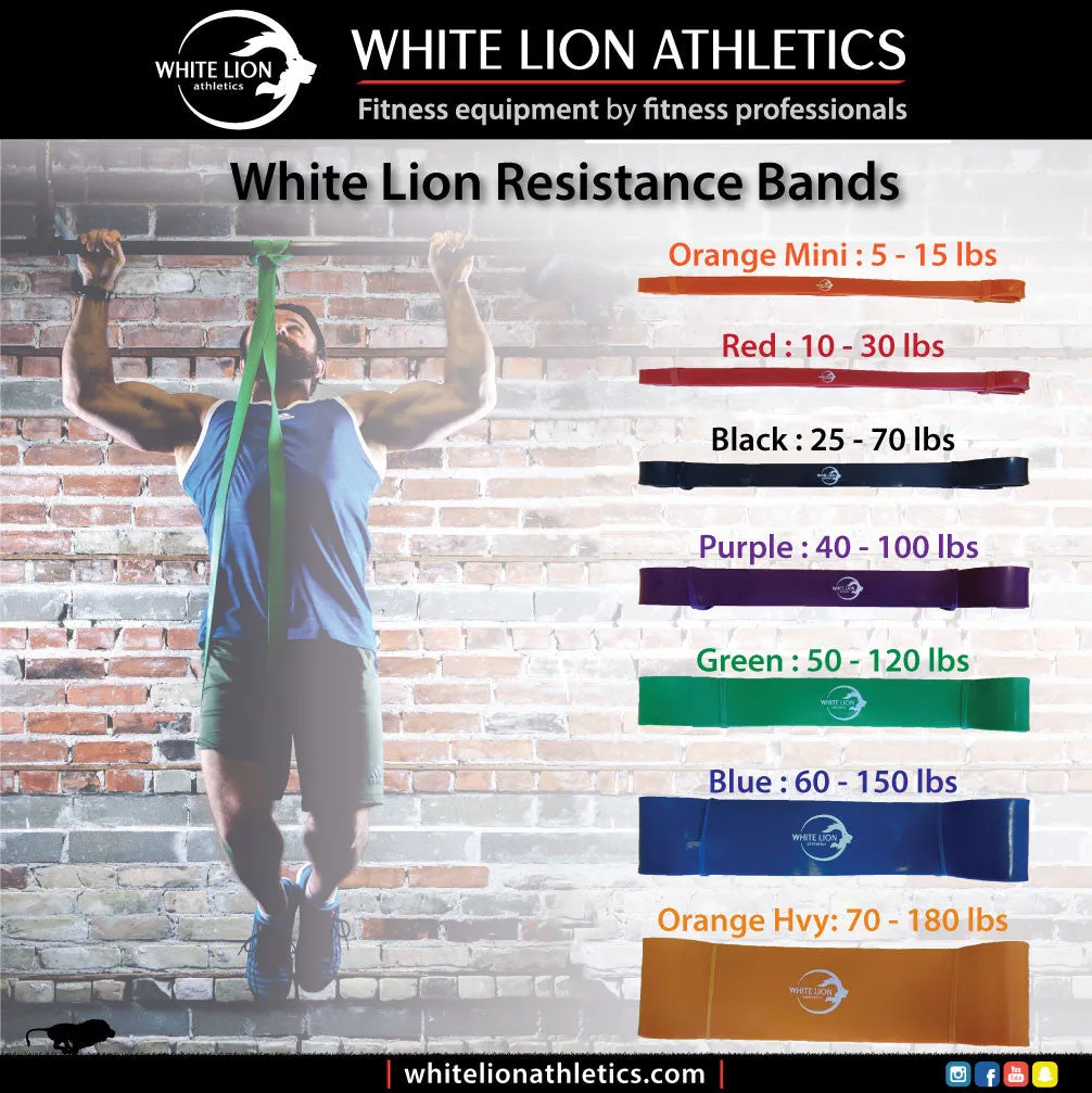 Pull-ups Beginner - Resistance Bands Kit (Purple/Green/Blue)