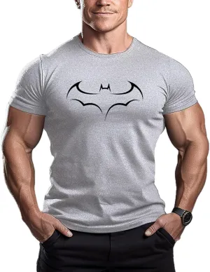 ReedCA Bat - Mens Bodybuilding T-Shirt - Gym Training Top Fashion Workout Shirts Hipster Shirt Fitness