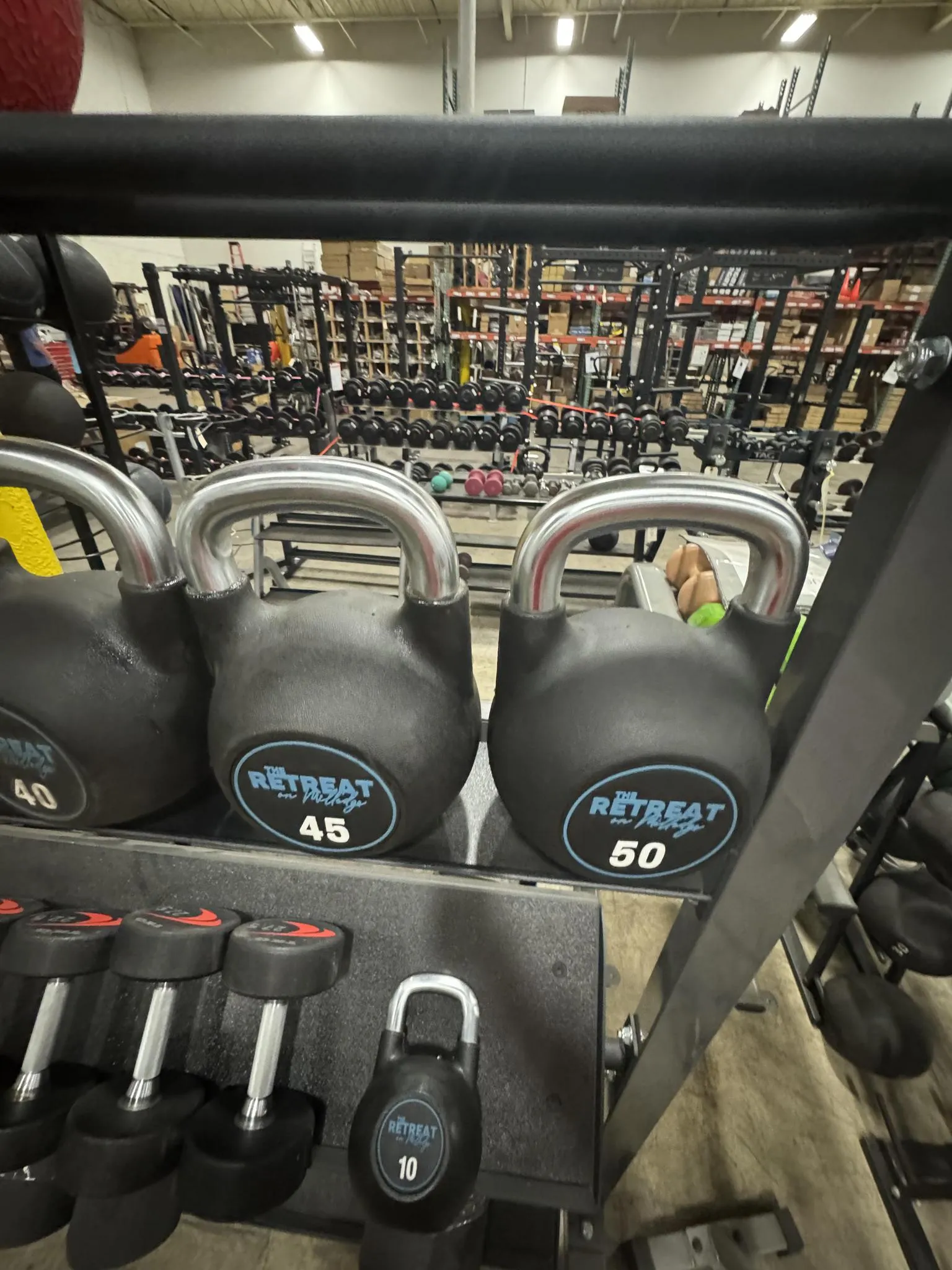 Rubber Coated Kettlebell Set -USED LIKE NEW