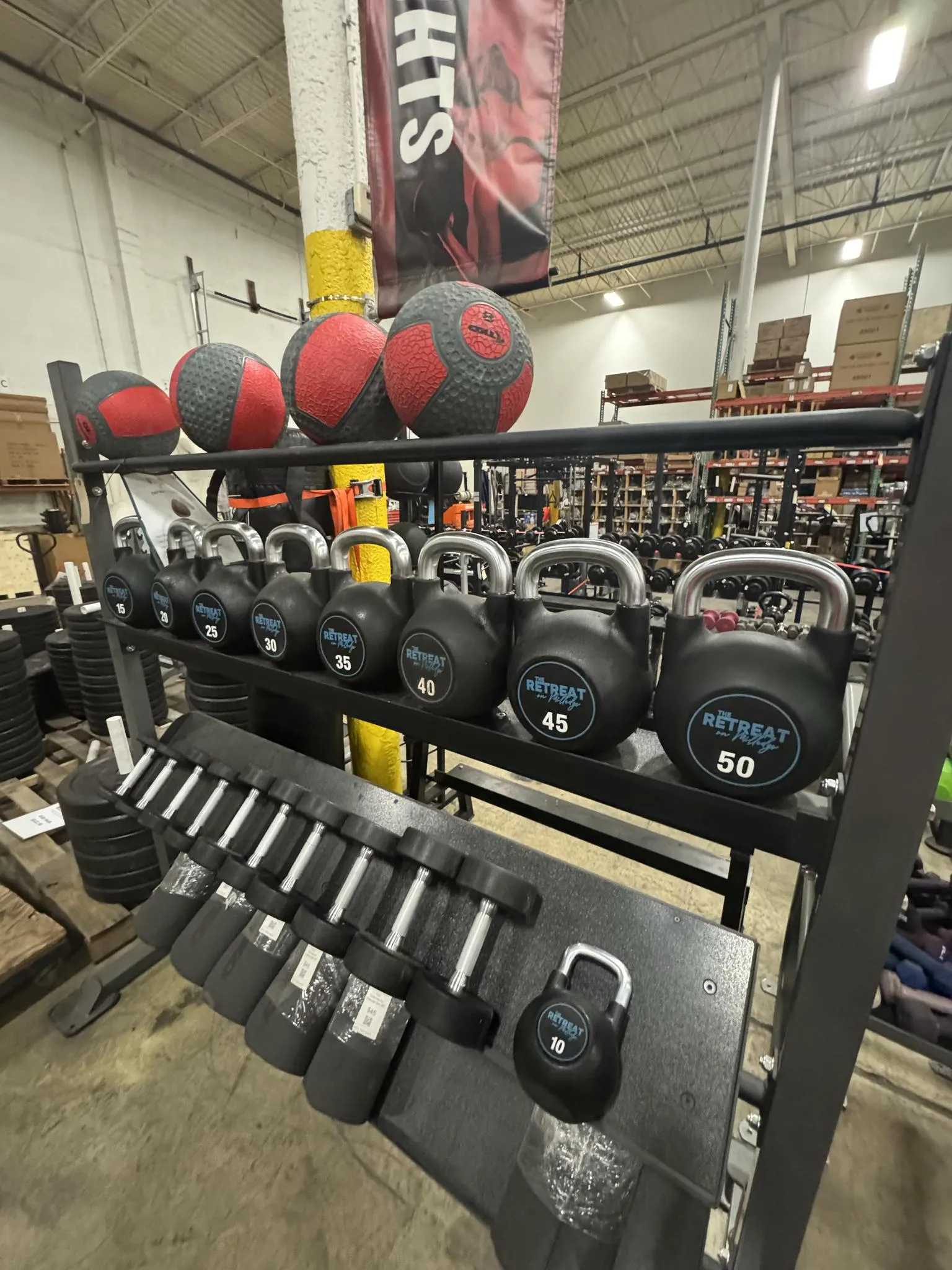 Rubber Coated Kettlebell Set -USED LIKE NEW