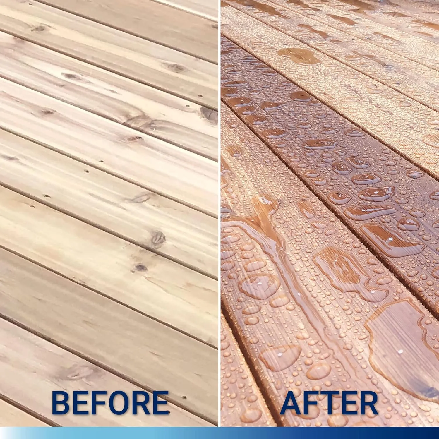 Seal-Once Marine Premium Wood Sealer - Waterproof Sealant - Wood Stain and Sealer in One - 1 Gallon Natural