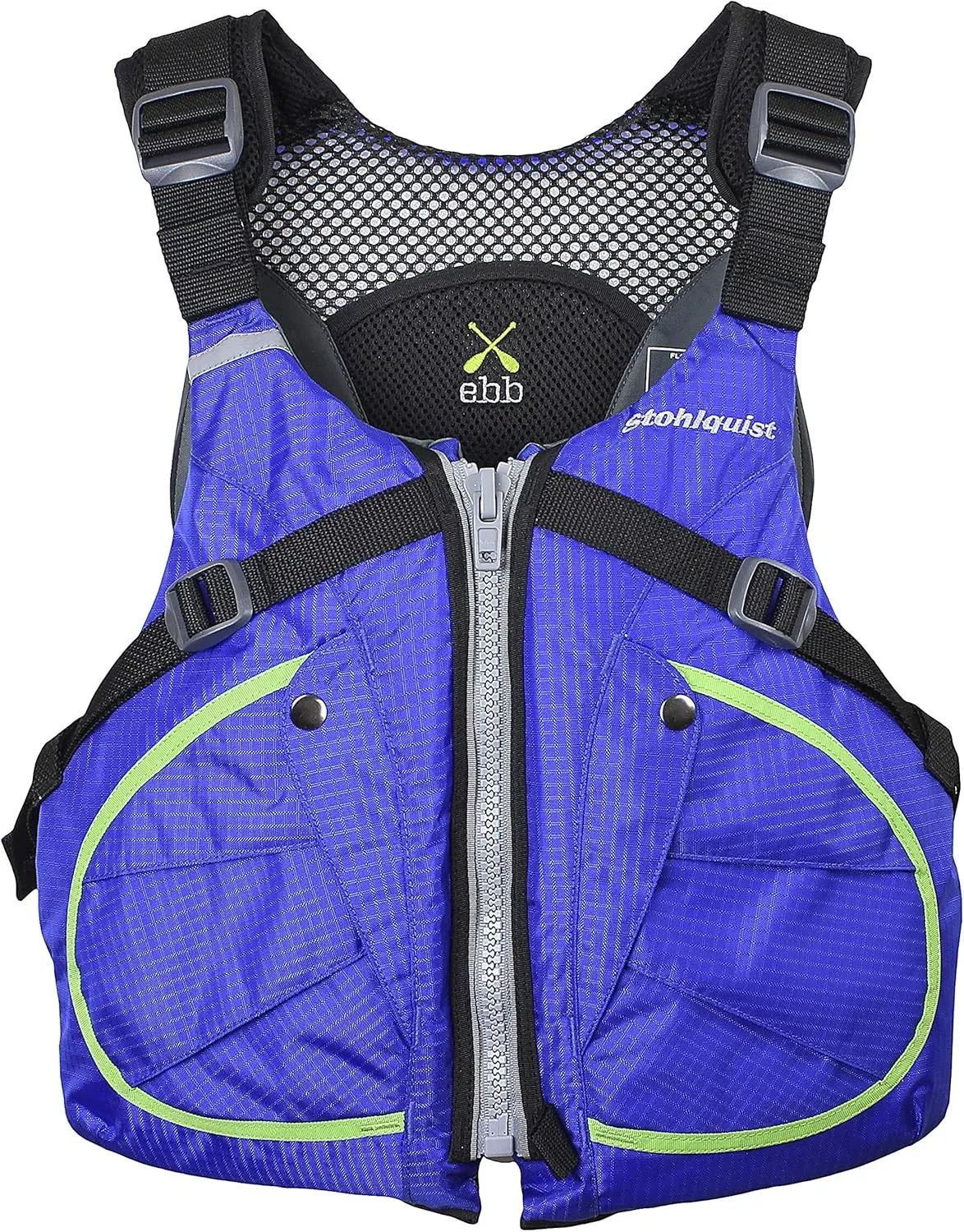 Stohlquist EBB Men's Adult Life Jacket | Graded Sizing for Ultimate Fit | Zero Ride-Up - Perfect Breathability & Mobility for Recreational Rafting, and Touring Kayaking