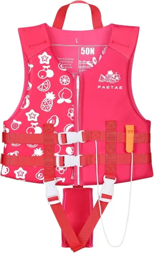 Toddler Swim Vest, Kids Pool Float Jacket Toddler Floaties, Child Swimming Pool Vest for Kids Toddler 18-77lb