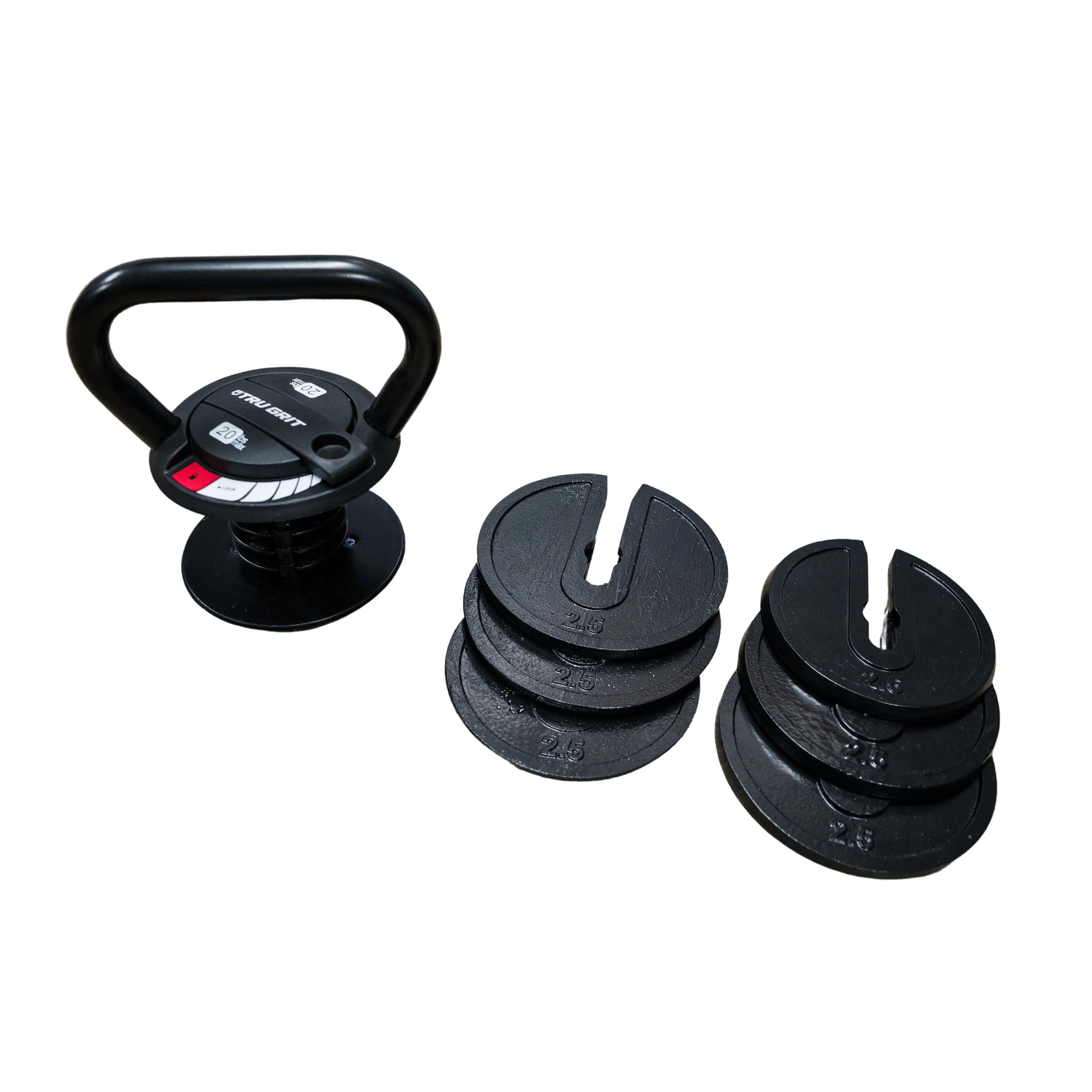 TRU GRIT 20 lbs. Adjustable Kettlebell