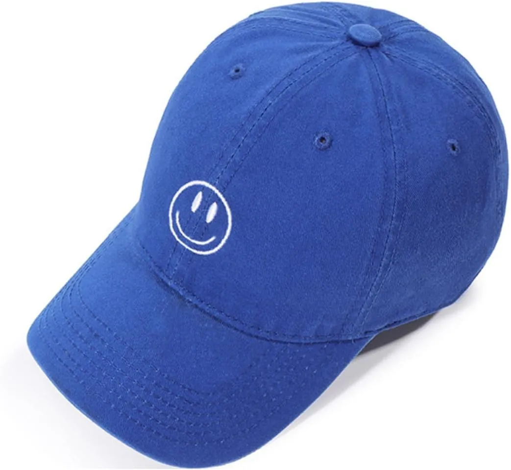 Unisex Basic Solid Baseball Cap Vintage Washed Distress Cotton Low Profile Dad Hat Adjustable Sports Hat