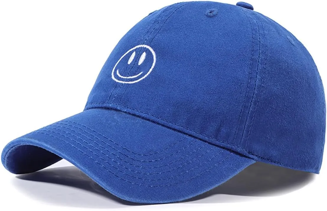 Unisex Basic Solid Baseball Cap Vintage Washed Distress Cotton Low Profile Dad Hat Adjustable Sports Hat