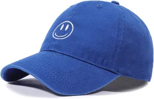 Unisex Basic Solid Baseball Cap Vintage Washed Distress Cotton Low Profile Dad Hat Adjustable Sports Hat