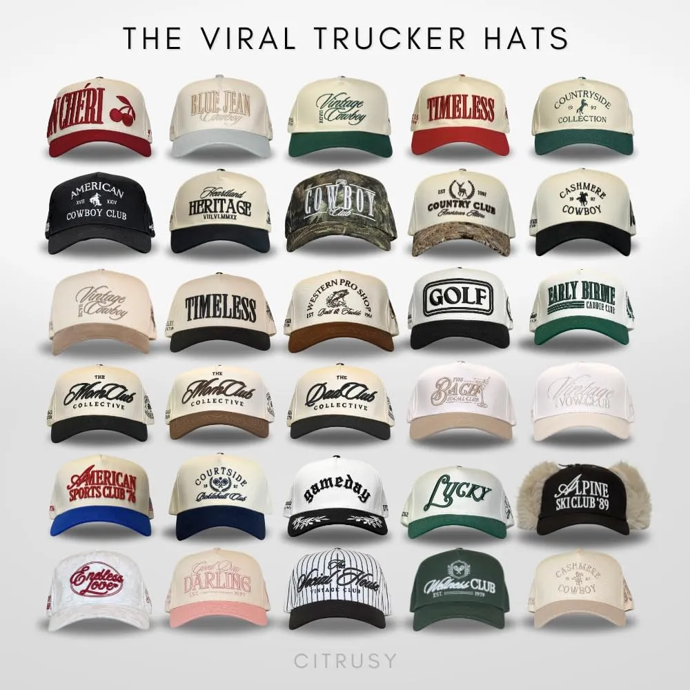 Vintage Mom & Dad Trucker Hats | Men & Women | Kids Grandpa Boy Mom Girl Dad Hats | Country Western | Cotton | Snapback