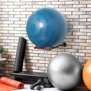Wall Mounted Industrial Copper Pipe Sports Ball Fitness Storage Display Rack