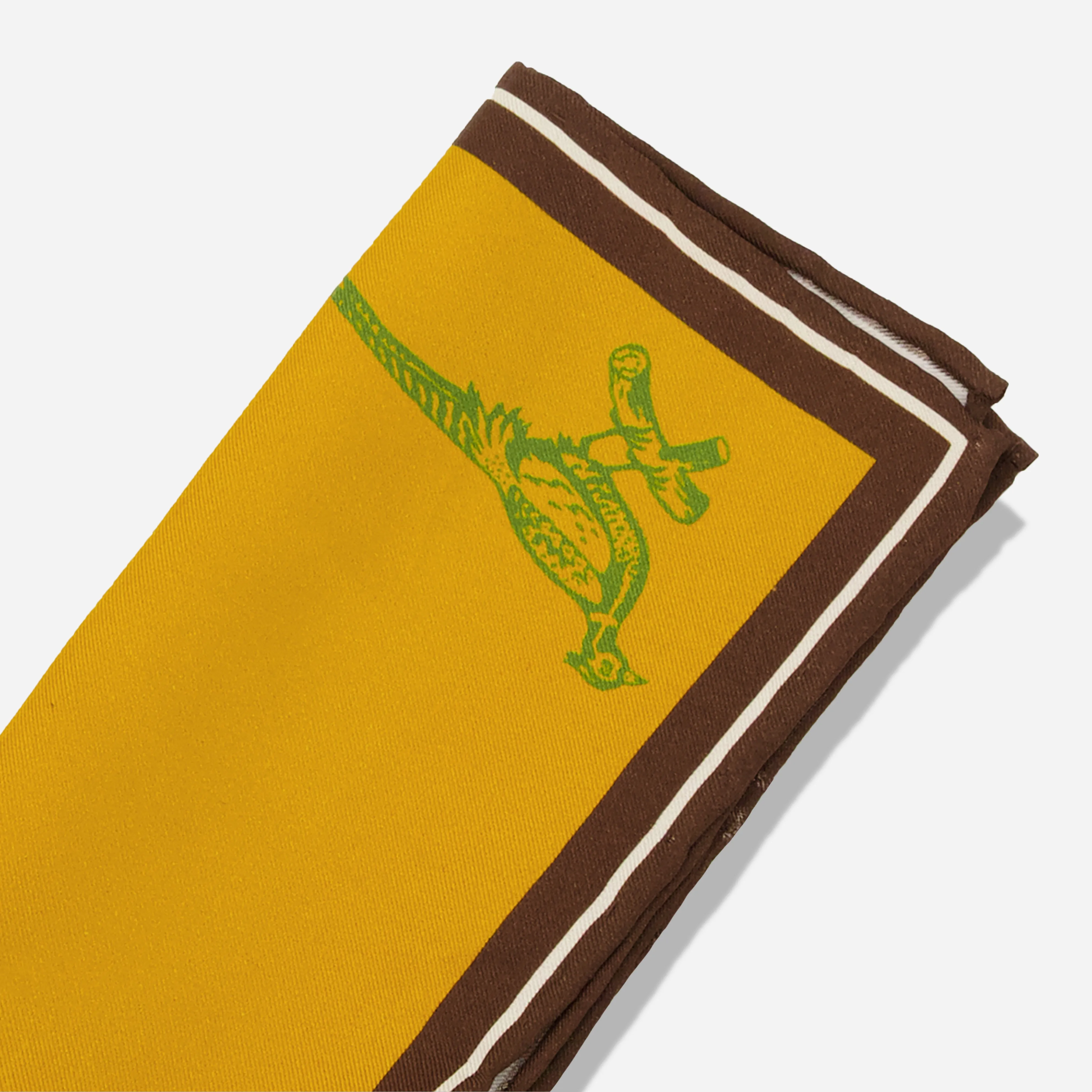 Wandawega Pheasant Goldenrod Pocket Square