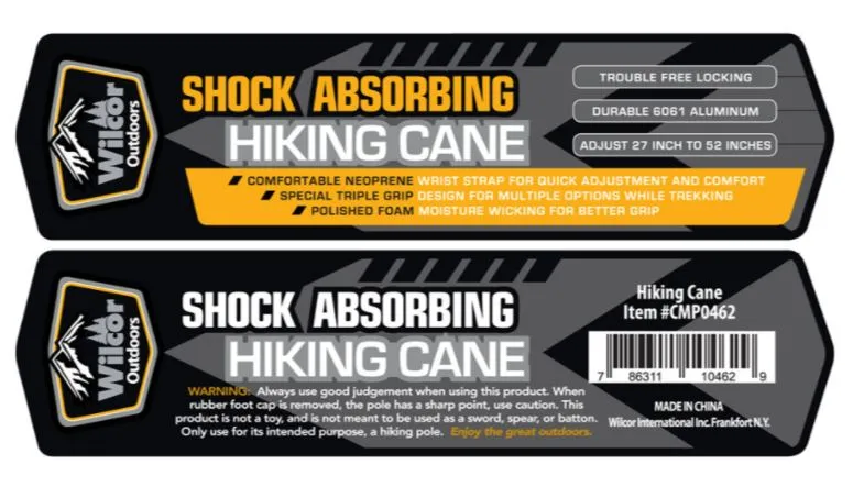 Wilcor - Adjustable Hiking Cane