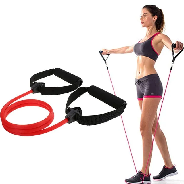 Yoga Crossfit Resistance Bands Exerciser Pull Rope